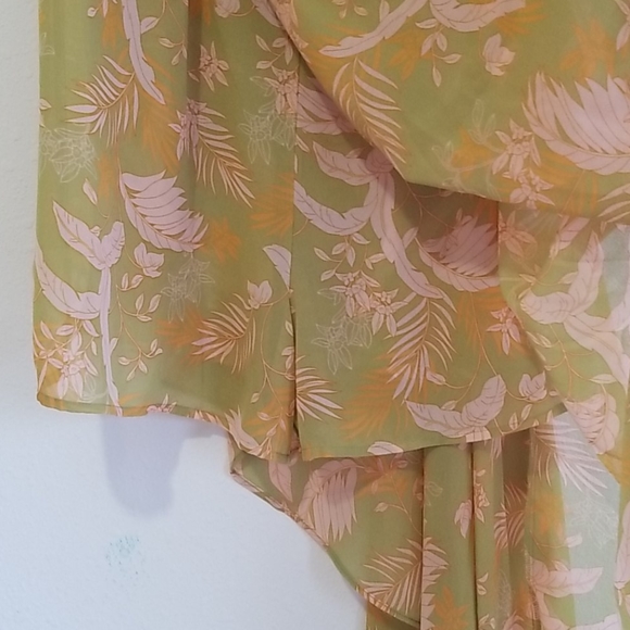 Guess Ethereal Green Print Sage SL Chantal Romper - Picture 7 of 7